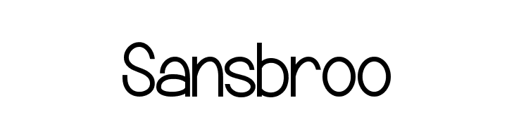 Sansbroo  font caratteri gratis
