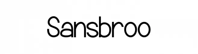Sansbroo  les polices de caractères gratuit tlcharger