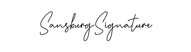 Sansburg Signature  Free Fonts Download