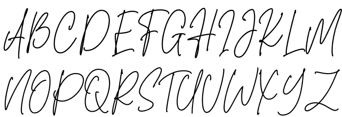 Sansburg Signature Font Litere mari