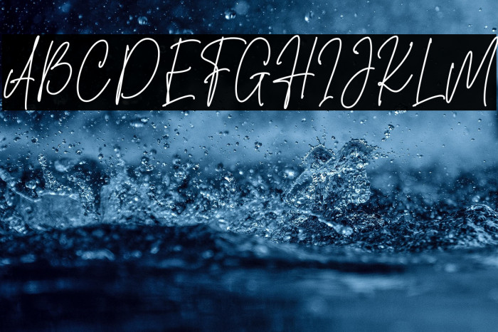 Sansburg Signature Font examples