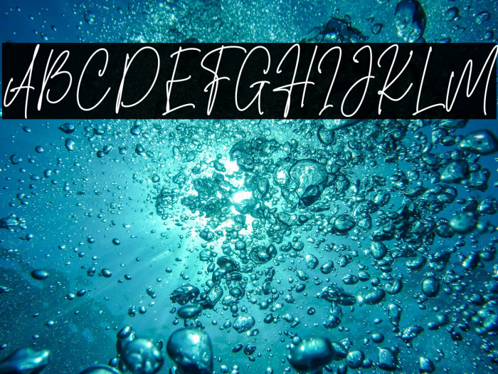 Sansburg Signature Font examples