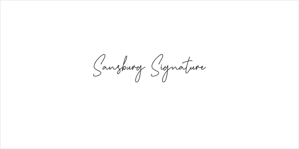 Sansburg Signature Logo