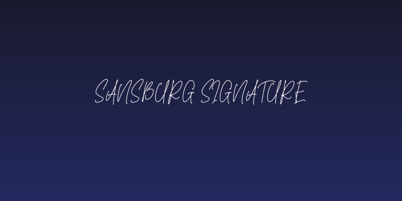 Sansburg Signature Social Header