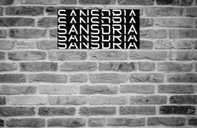 Sansdria Font examples