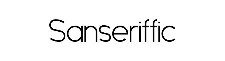 Sanseriffic Font