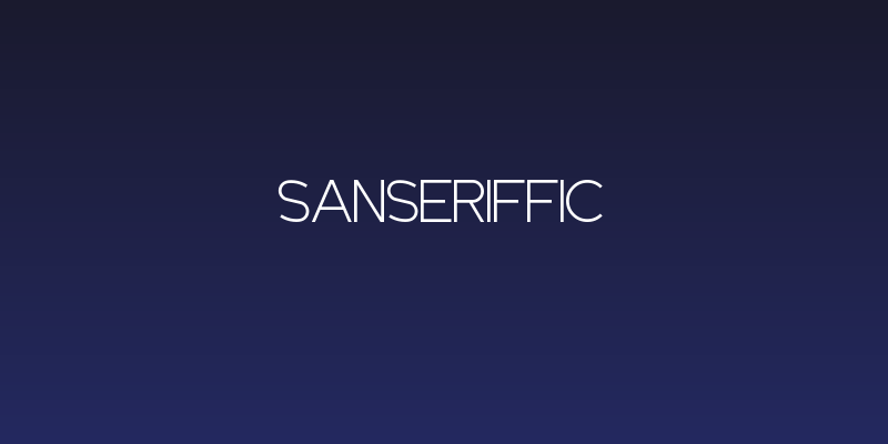 Sanseriffic Social Header