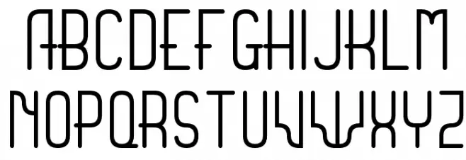 Sanserifing Font Litere mari