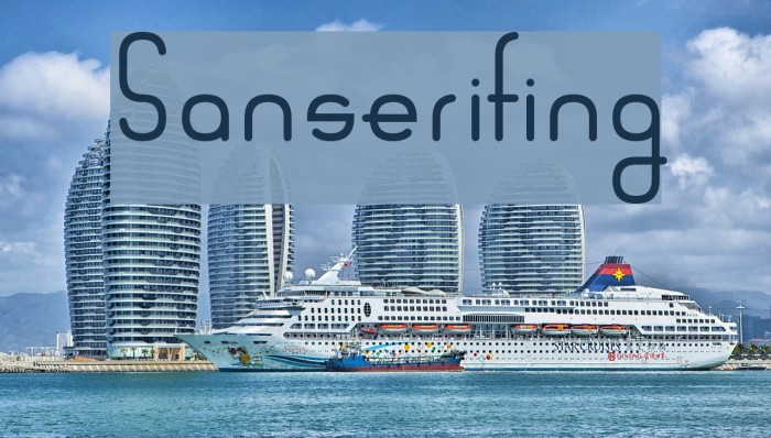 Sanserifing Font examples