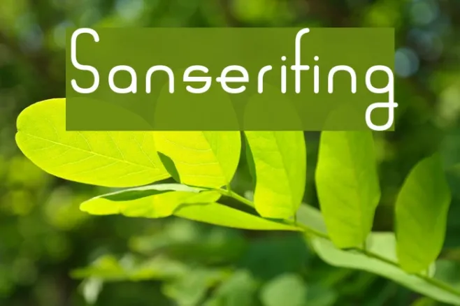 Sanserifing Example 3