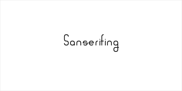 Sanserifing Logo