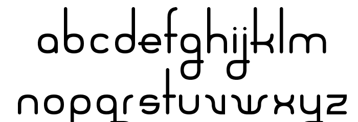 Sanserifing Font LOWERCASE