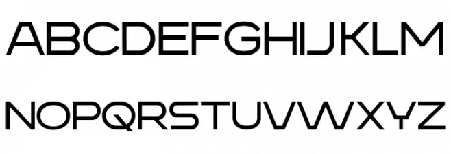 Sanset Schriftart Groß