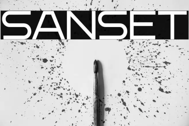 Sanset Caratteri examples