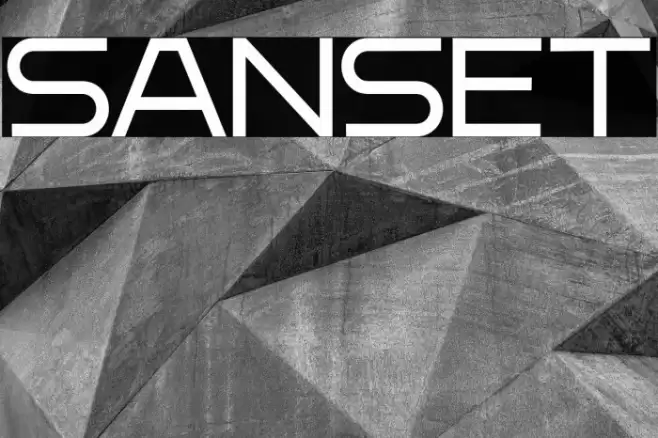 Sanset Caratteri examples