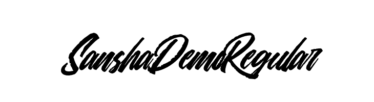 Sansha Demo Regular  font caratteri gratis