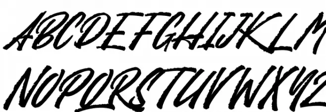 Sansha Demo Regular Font UPPERCASE