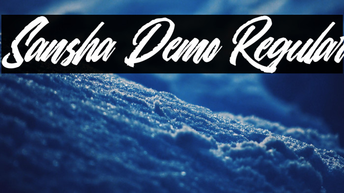 Sansha Demo Regular Example 1