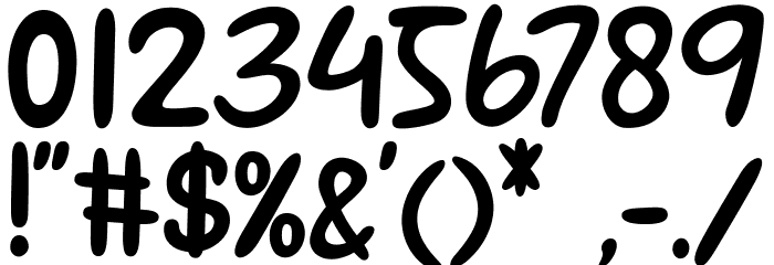 Sanshine Font OTHER CHARS
