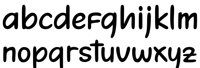 Sanshine Font LOWERCASE