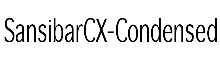 SansibarCX-Condensed  免费字体下载