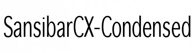 SansibarCX-Condensed  baixar fontes gratis
