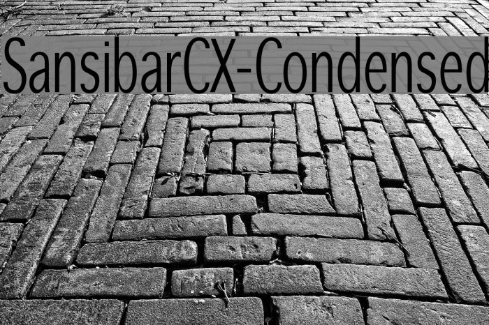 SansibarCX-Condensed Font examples