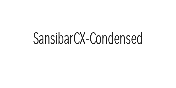 SansibarCX-Condensed Logo