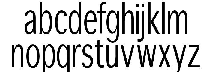 SansibarCX-Condensed Font LOWERCASE