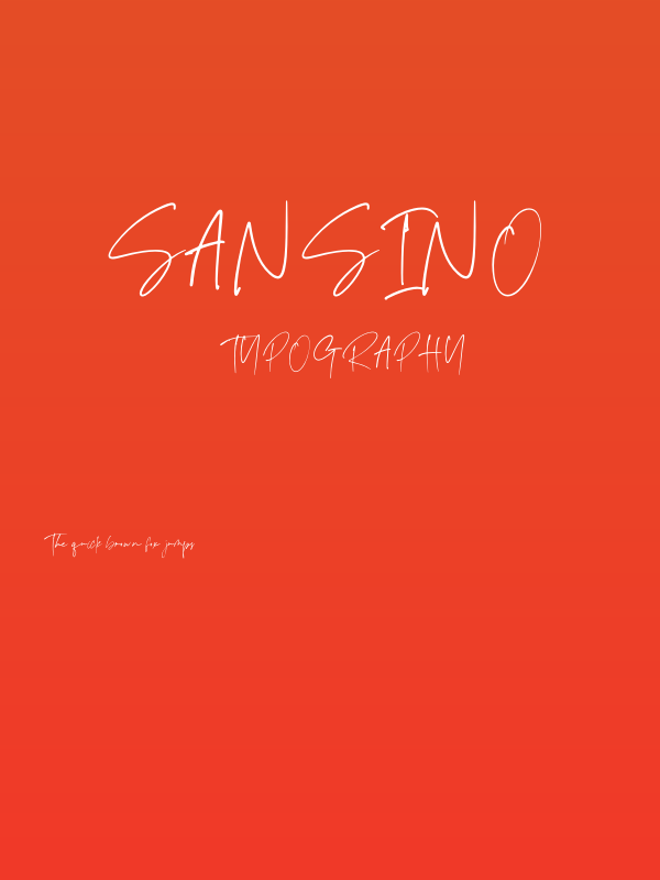 Sansino Poster