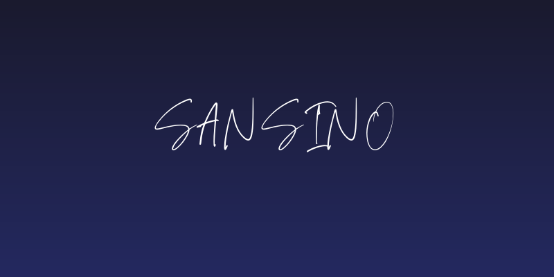 Sansino Social Header