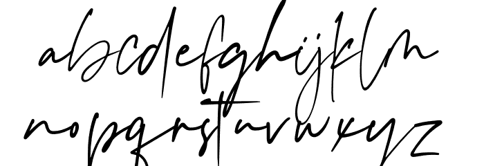 Sansino Font LOWERCASE