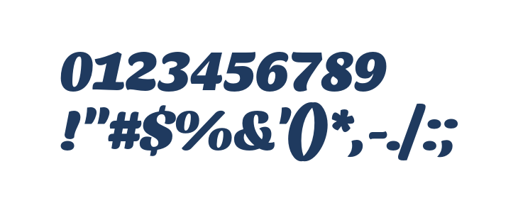 Sansita Black Italic Other Characters