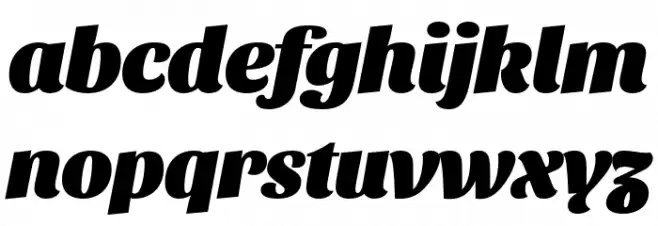 Sansita Black Italic Caratteri MINUSCOLO