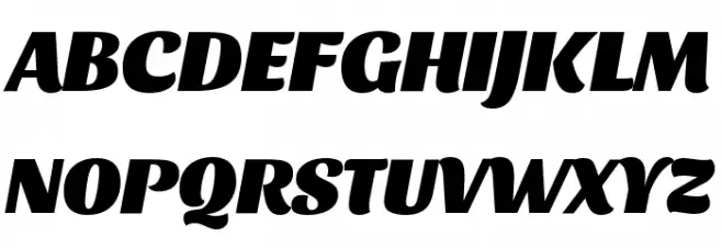 Sansita Black Italic Font UPPERCASE