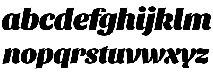 Sansita Black Italic Font LOWERCASE