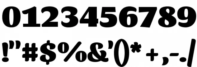 Sansita Black Font OTHER CHARS