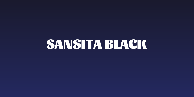 Sansita Black Social Header