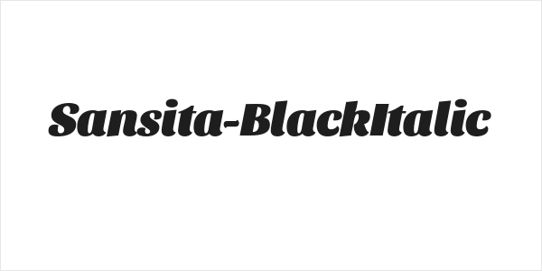 Sansita-BlackItalic Logo