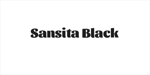 Sansita Black Logo