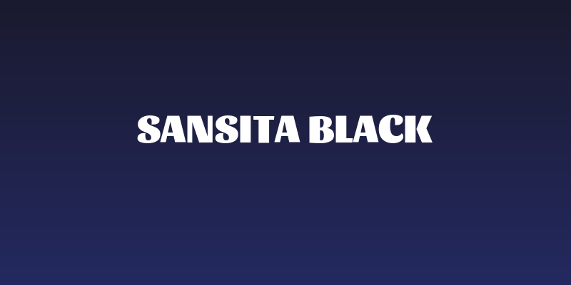 Sansita Black Social Header