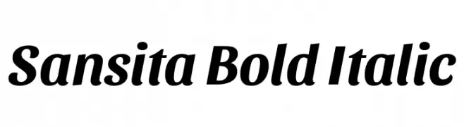 Sansita Bold Italic  Fuentes Gratis Descargar