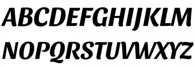 Sansita Bold Italic フォント 大文字