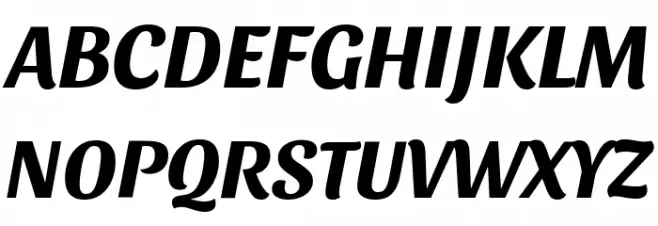 Sansita Bold Italic 字体 大写