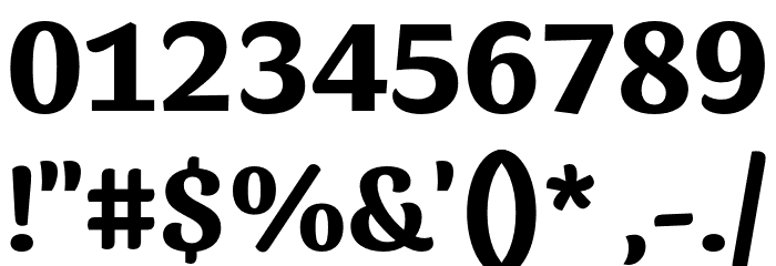 Sansita Bold Font OTHER CHARS