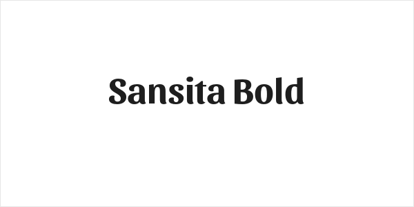 Sansita Bold Logo