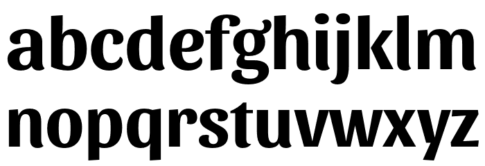 Sansita Bold Font LOWERCASE