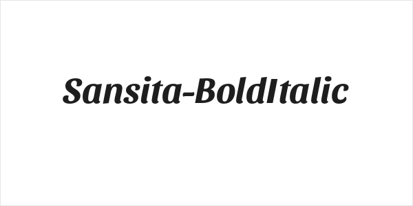 Sansita-BoldItalic Logo