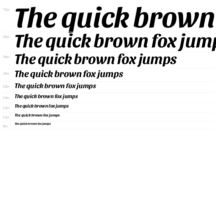 Sansita-BoldItalic Waterfall