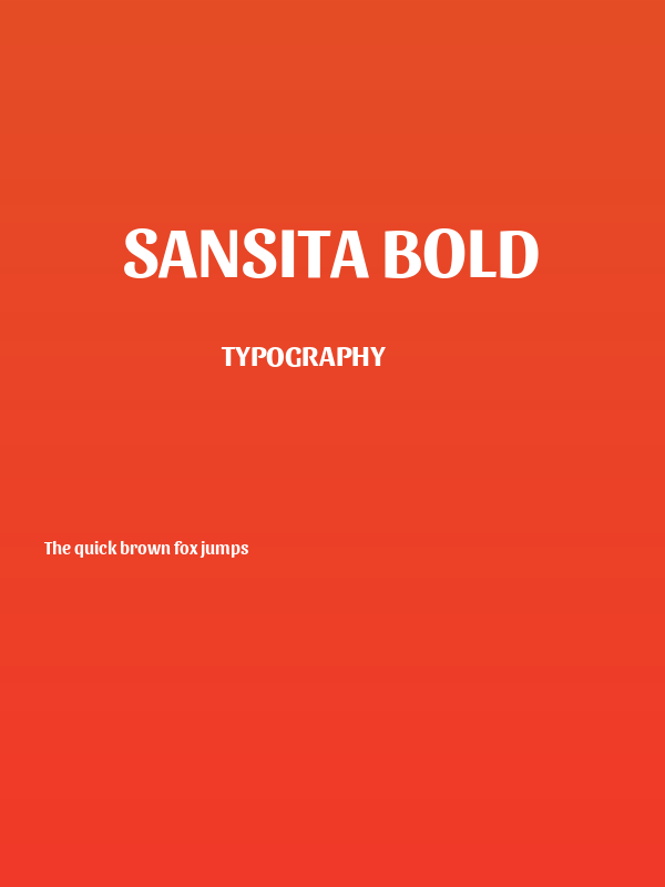 Sansita Bold Poster